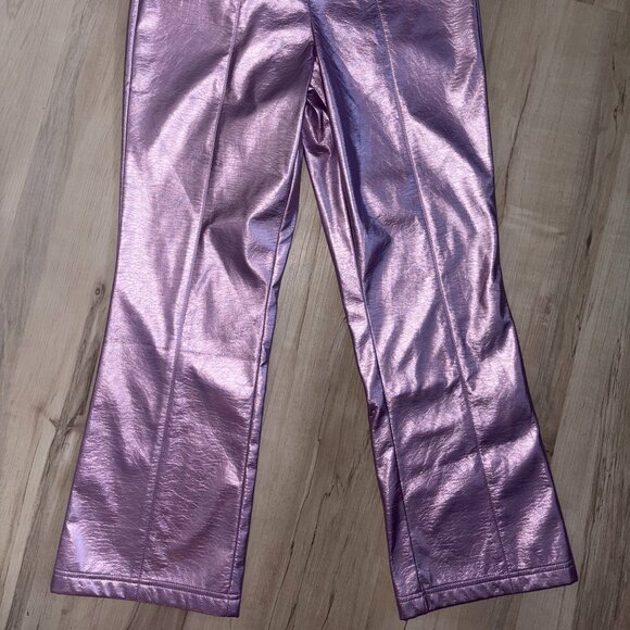 7 For ALL Mankind Pink Metallic Pants - Picture 4 of 5